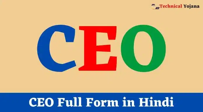 CEO Full Form in Hindi