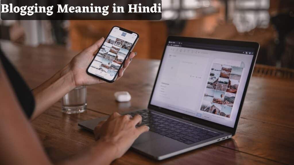 Blogging Meaning in Hindi